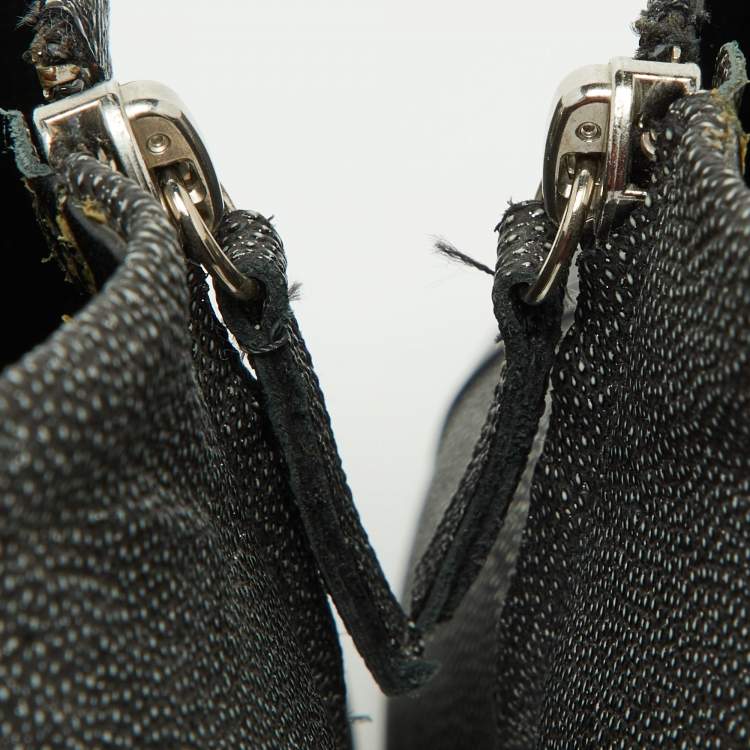 Pre Owned Giuseppe Zanotti Grey/Black Faux Leather and Patent Booties Size 36.5