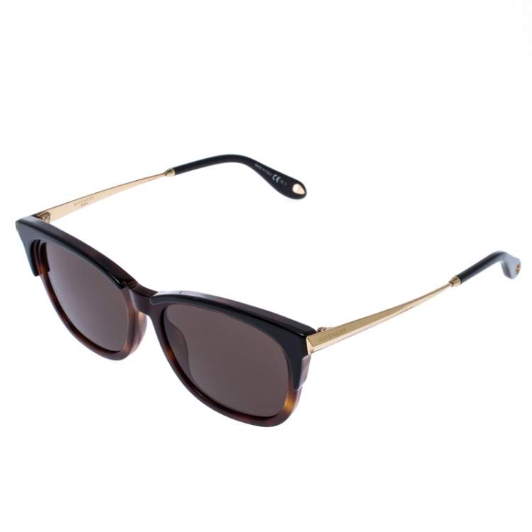 Pre Owned Givenchy Brown Tortoise Havana GV7072 Wayferer Sunglasses