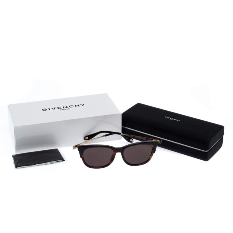 Pre Owned Givenchy Brown Tortoise Havana GV7072 Wayferer Sunglasses