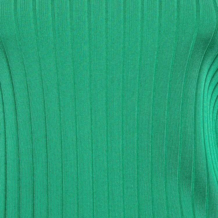 Pre Owned Givenchy Green Rib Knit Turtle Neck Sweater M