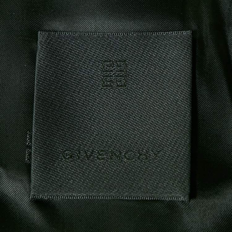 Pre Owned Givenchy Navy Blue Wool Gabardine Double Breasted Blazer M