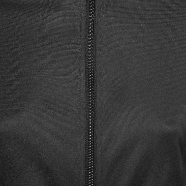 Pre Owned Givenchy Black Neoprene Logo Band Detail Jumpsuit M