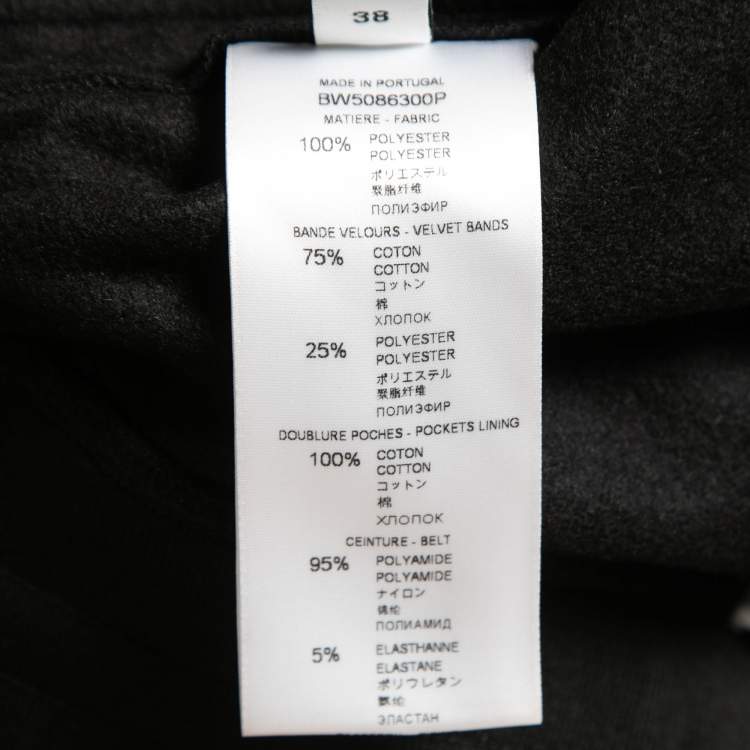 Pre Owned Givenchy Black Knit Side-Stripe Logo Track Pants M