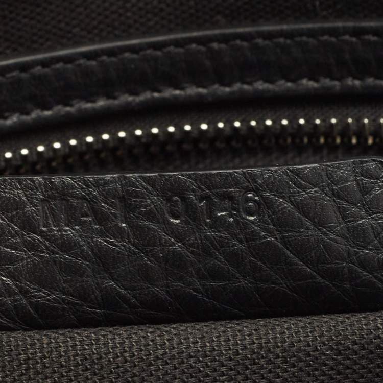 Pre Owned Givenchy Black Leather Medium Nightingale Bag