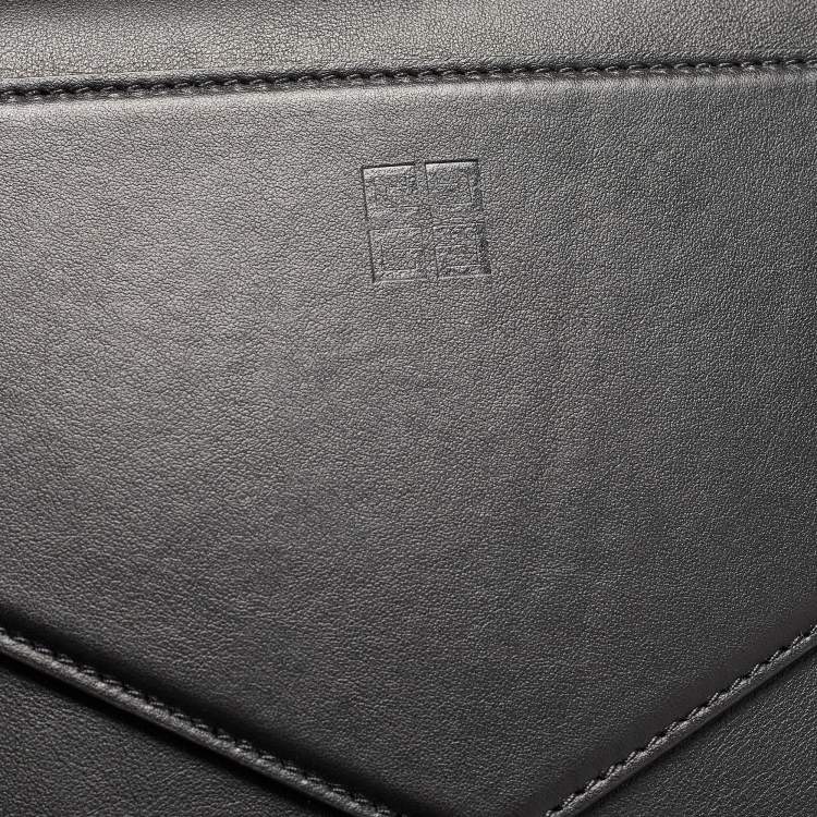 Pre Owned Givenchy Black Leather Medium Antigona Lock Soft Tote