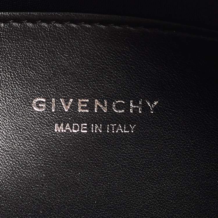Pre Owned Givenchy Black Leather Medium Antigona Lock Soft Tote