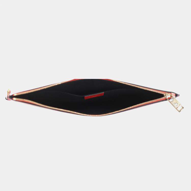 Pre Owned Givenchy Medium Iconic Floral Print Coated Canvas Pouch