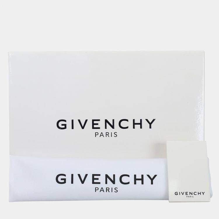 Pre Owned Givenchy Medium Iconic Floral Print Coated Canvas Pouch