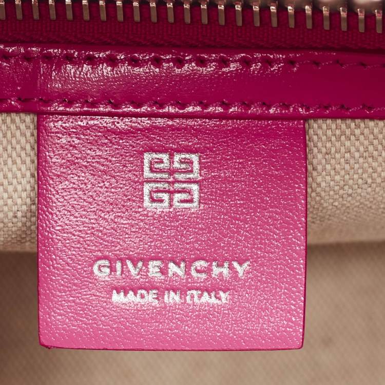 Pre Owned Givenchy Neon Pink Leather Mini Antigona Satchel