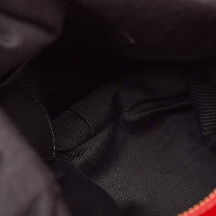 Pre Owned Givenchy Red Signature Fabric Top Handle Bag