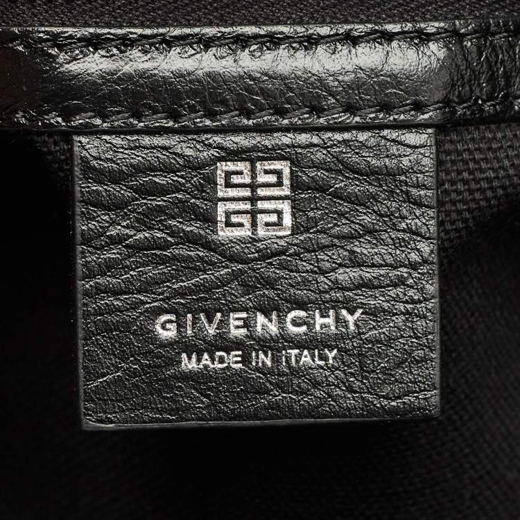 Pre Owned Givenchy Black Leather Medium Voyou Shoulder Bag