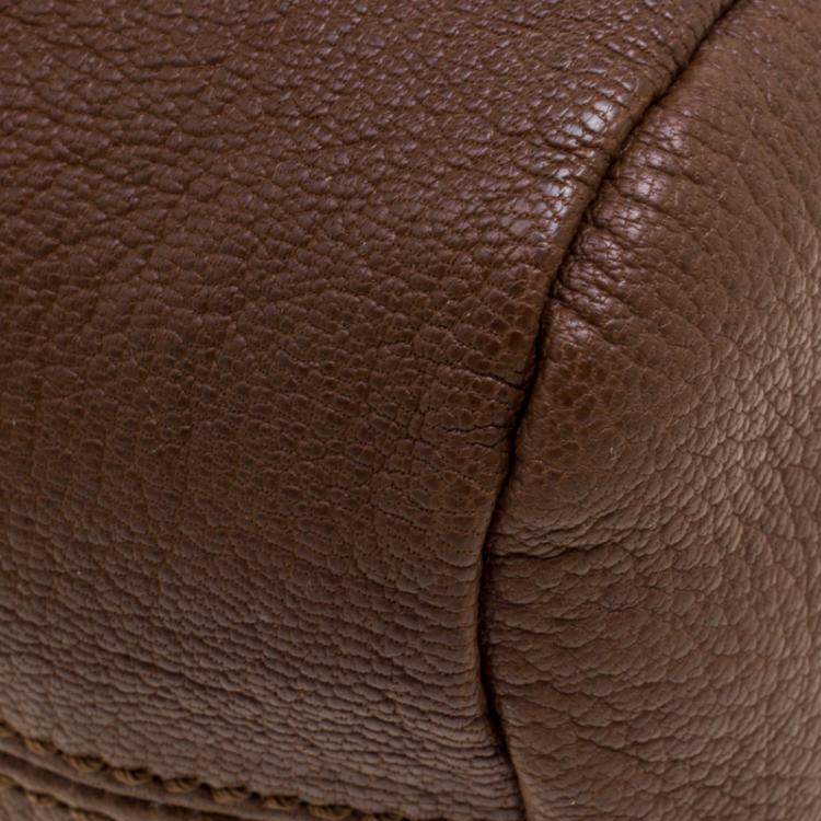Pre Owned Givenchy Brown Leather Pandora Messenger Bag