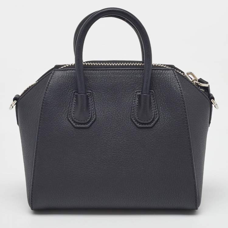 Pre Owned Givenchy Black Leather Mini Antigona Satchel