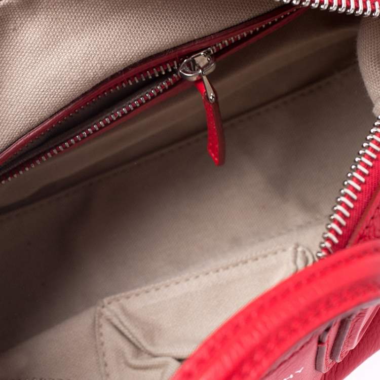 Pre Owned Givenchy Red Leather Mini Nightingale Bag