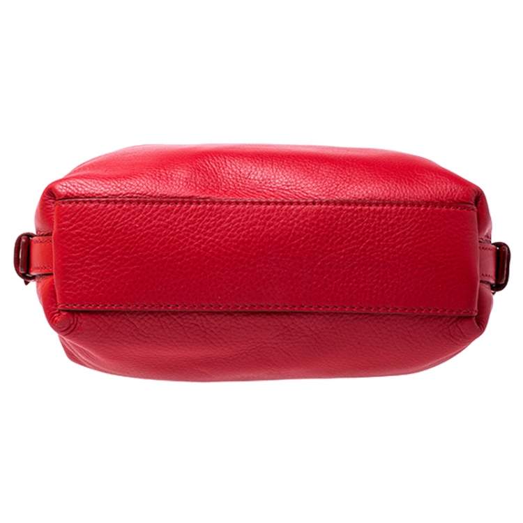 Pre Owned Givenchy Red Leather Mini Nightingale Bag