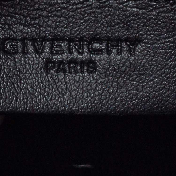 Pre Owned Givenchy Black Leather Capricorn Horoscope Pouch