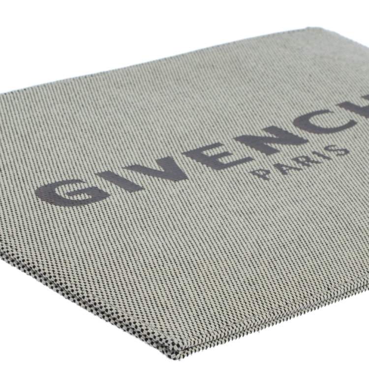 Pre Owned Givenchy Beige Canvas Bond Pouch Clutch