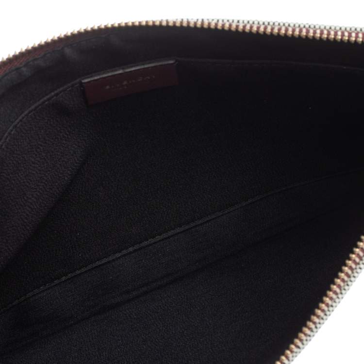 Pre Owned Givenchy Beige Canvas Bond Pouch Clutch