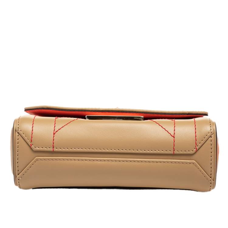 Pre Owned Givenchy Beige Leather Eden Top Handle Bag