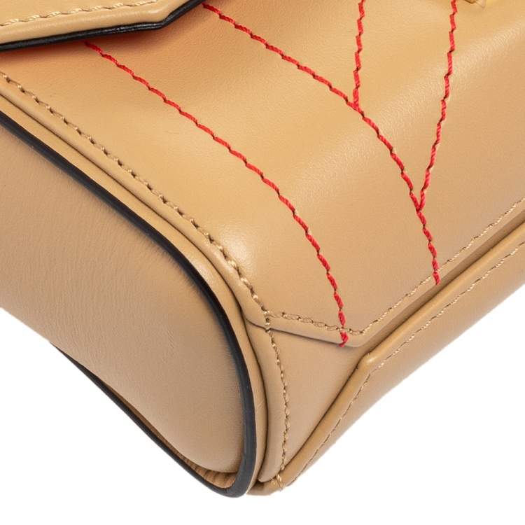 Pre Owned Givenchy Beige Leather Eden Top Handle Bag