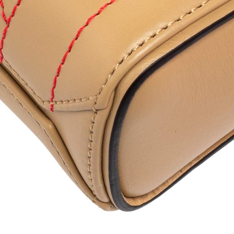 Pre Owned Givenchy Beige Leather Eden Top Handle Bag
