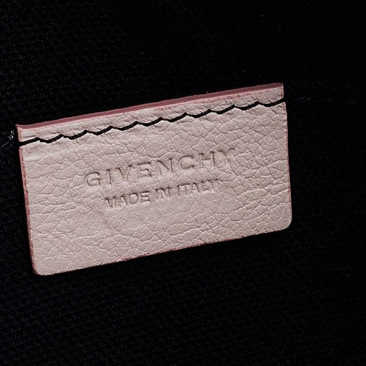 Pre Owned Givenchy Light Pink Leather Medium Antigona Clutch
