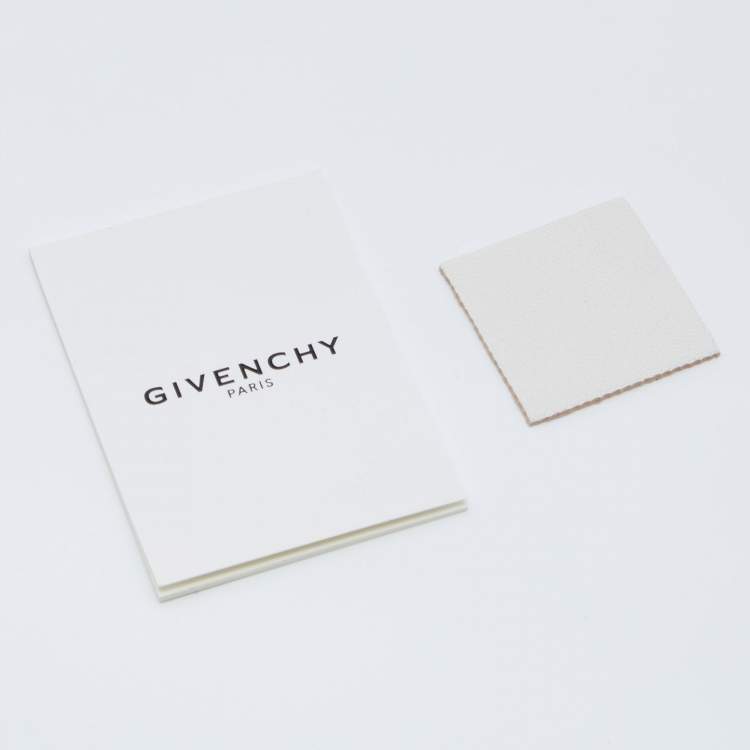 Pre Owned Givenchy Black/White Leather GV Bucket Bag