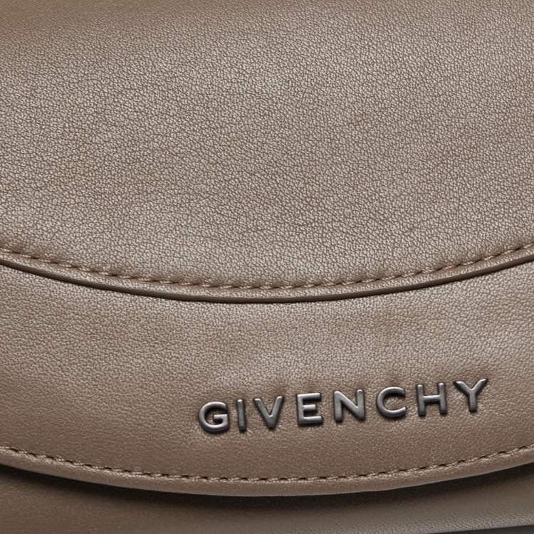 Pre Owned Givenchy Brown Leather Flap Continental Wallet