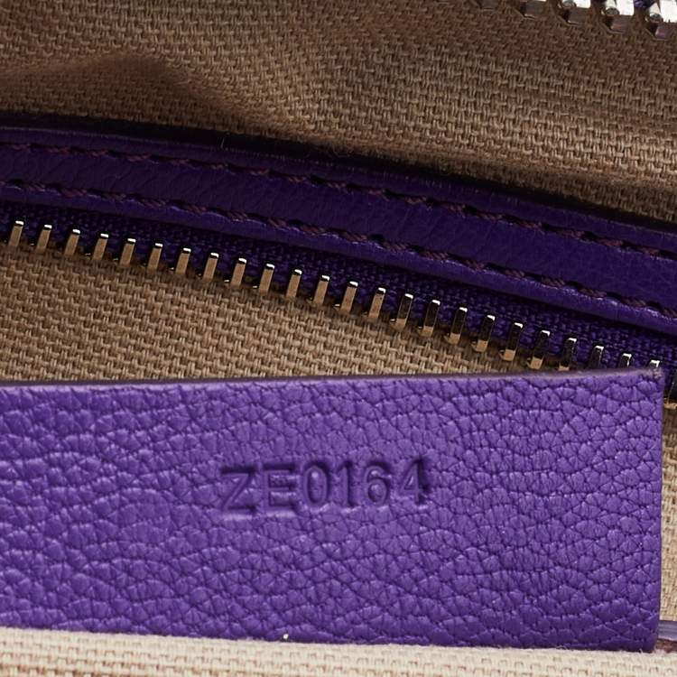 Pre Owned Givenchy Purple Leather Medium Antigona Satchel 