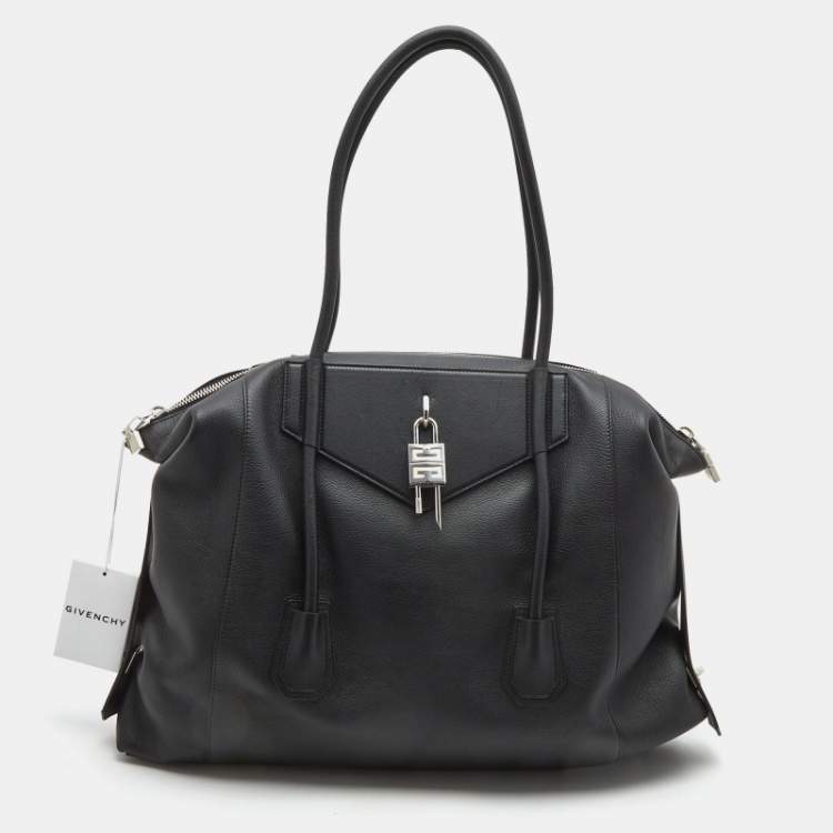 Pre Owned Givenchy Black Leather Large Antigona Soft Tote