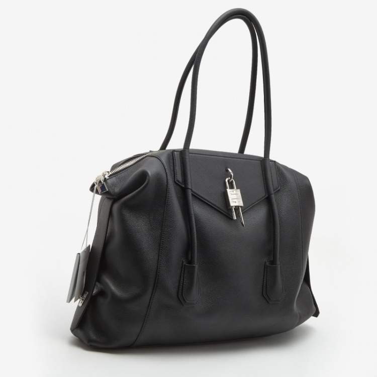 Pre Owned Givenchy Black Leather Large Antigona Soft Tote