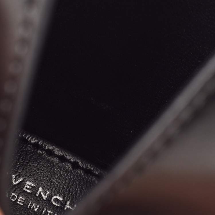 Pre Owned Givenchy Black Leather Micro Cut Out Bag