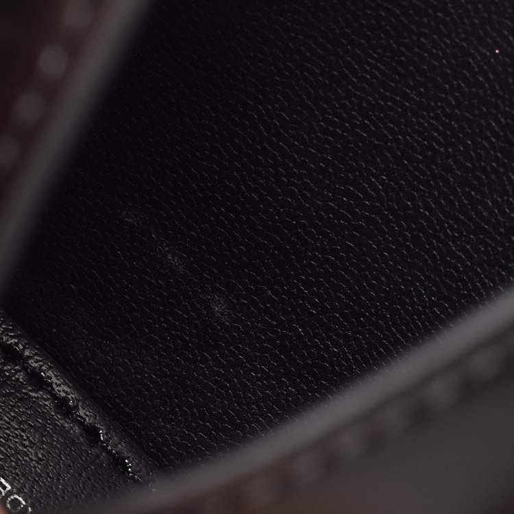 Pre Owned Givenchy Black Leather Micro Cut Out Bag