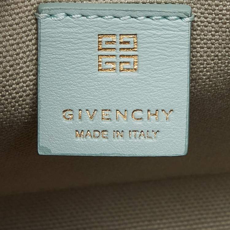 Pre Owned Givenchy Green Signature Canvas and Leather Tote