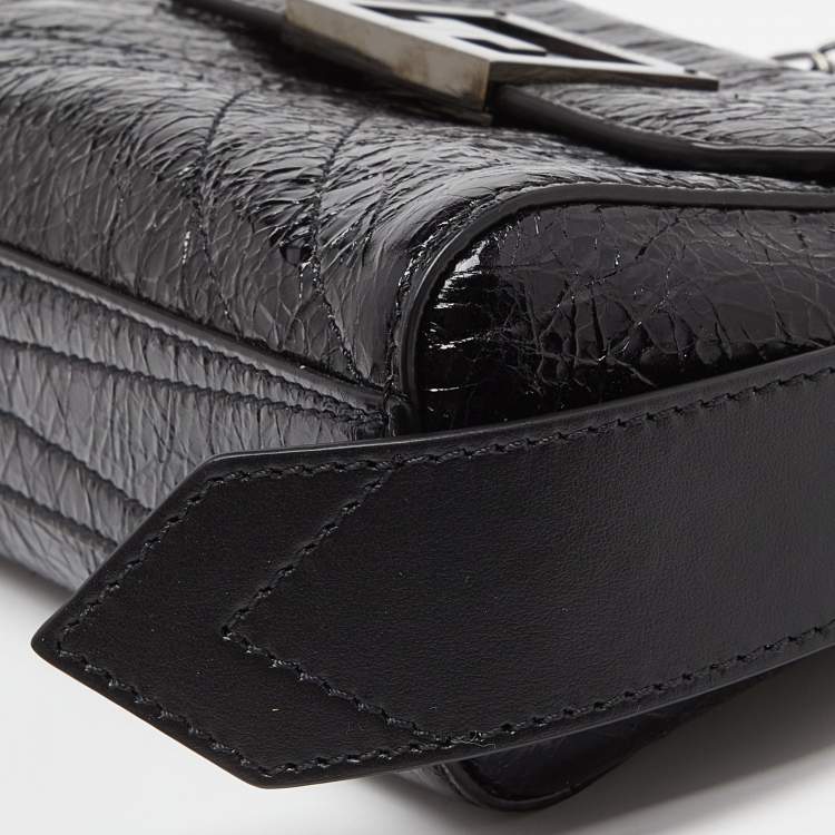 Pre Owned Givenchy Black Leather Belt Bag