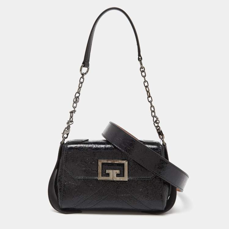Pre Owned Givenchy Black Leather Belt Bag