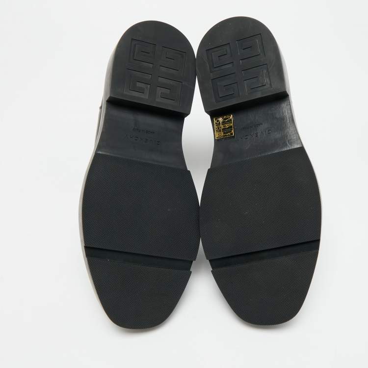 Pre Owned Givenchy Chelsea Size 38.5 Black Leather Ankle Length Boots