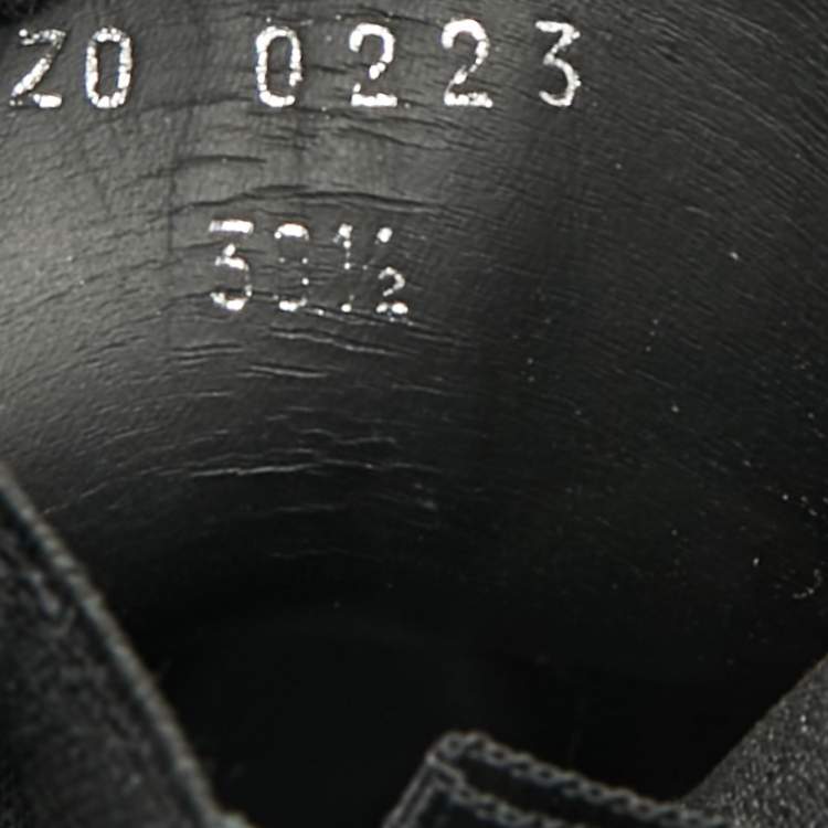 Pre Owned Givenchy Chelsea Size 38.5 Black Leather Ankle Length Boots