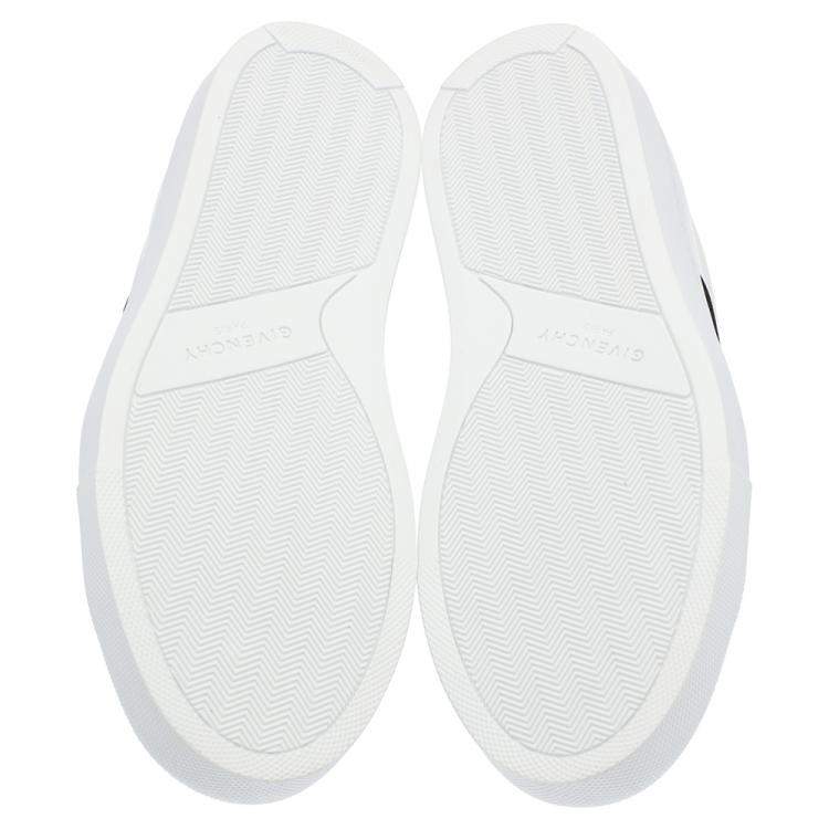 Pre Owned Givenchy White/Black Urban Street Logo Sneakers Size EU 38