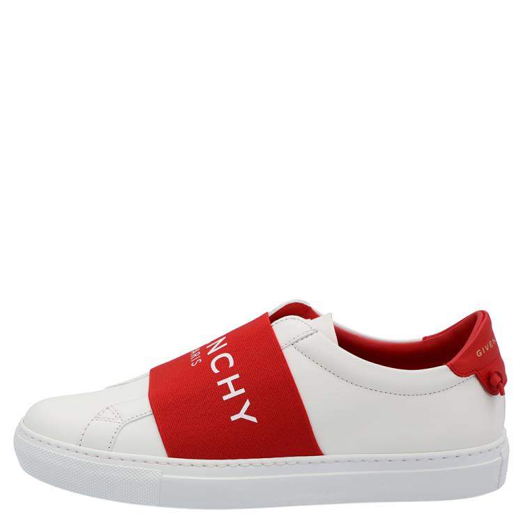 Givenchy White/Red Urban Street Logo Sneakers Size EU 38 Givenchy | TLC
