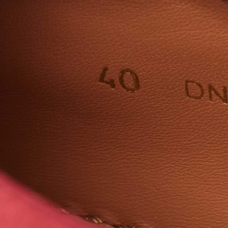 Pre Owned Givenchy Burgundy Satin and Elastic Band Slip On Sneakers Size 40