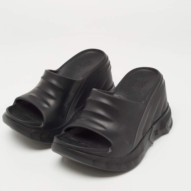 Givenchy Black Rubber Marshmellow Sandals Size 36 Givenchy | TLC