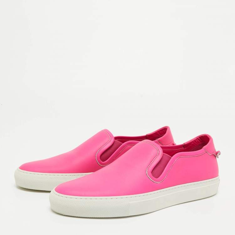 مملوكة مسبقًا Givenchy Pink Leather Slip On Sneakers Size 40