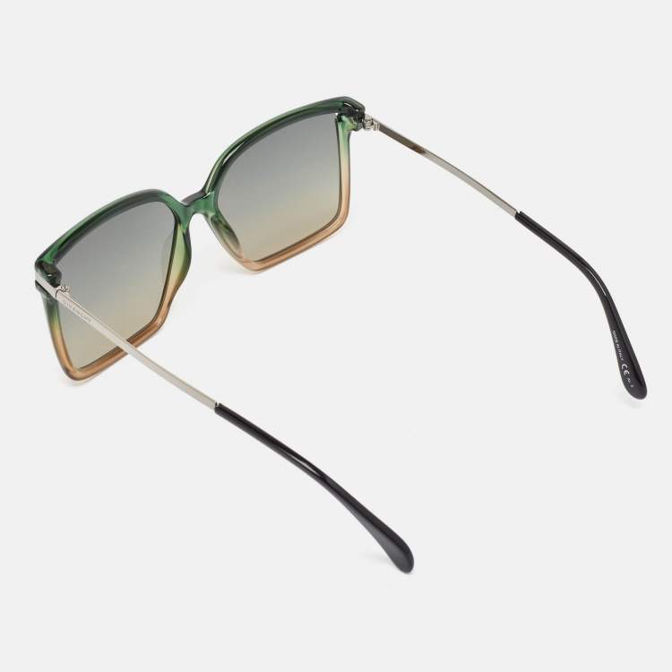 Pre Owned Givenchy Green Gradient GV 7130/S Oversized Sunglasses