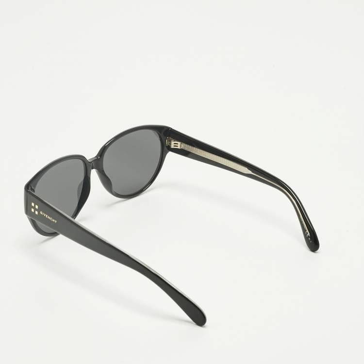 Pre Owned Givenchy Black GV 7122/S Round Sunglasses