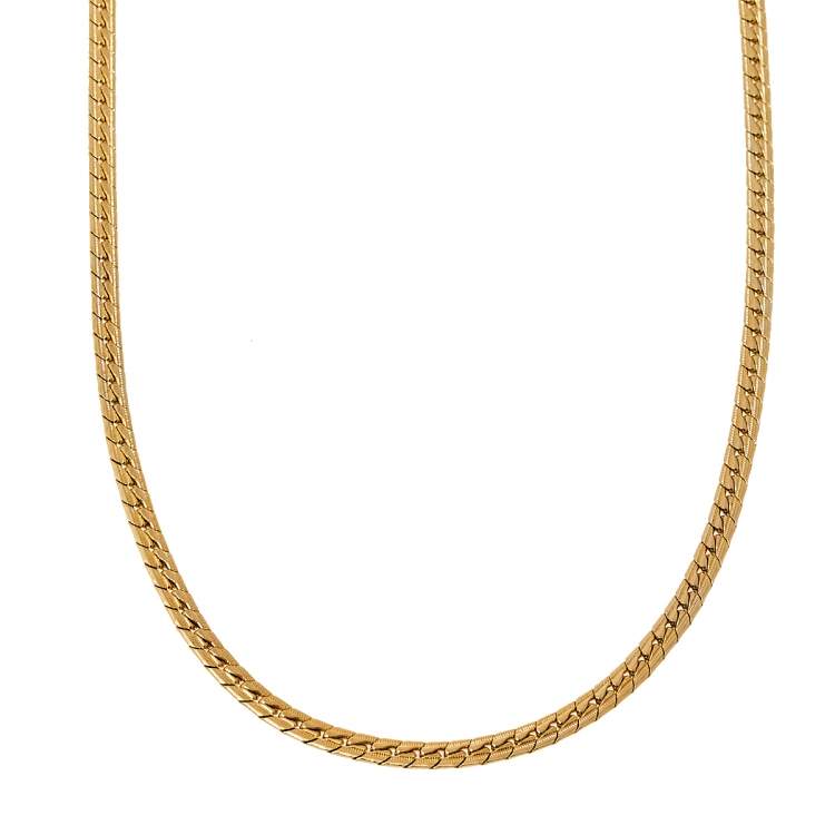 Vintage givenchy shop gold chain necklace