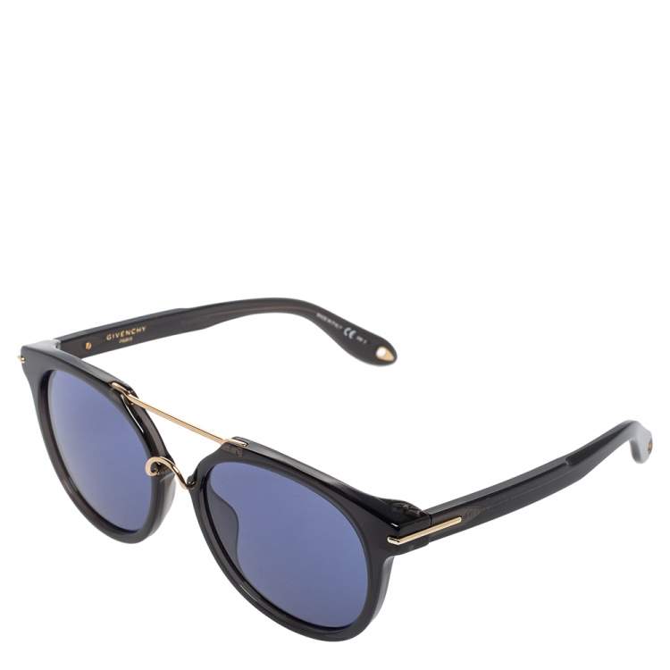 Pre Owned Givenchy Black GV 7034/S Aviator Sunglasses