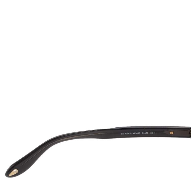 Pre Owned Givenchy Black GV 7034/S Aviator Sunglasses