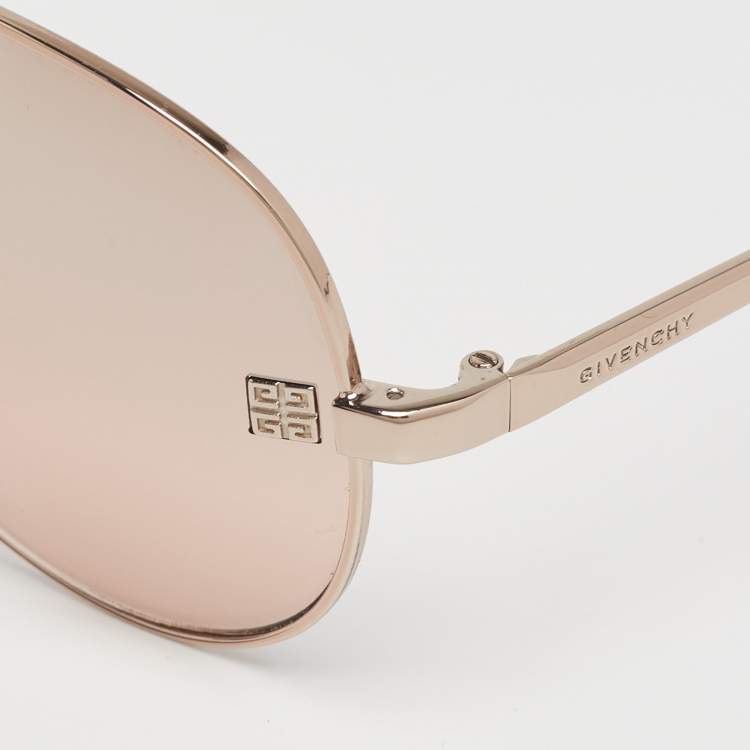 Pre Owned Givenchy Red SGV464 Aviator Gladiator Sunglasses