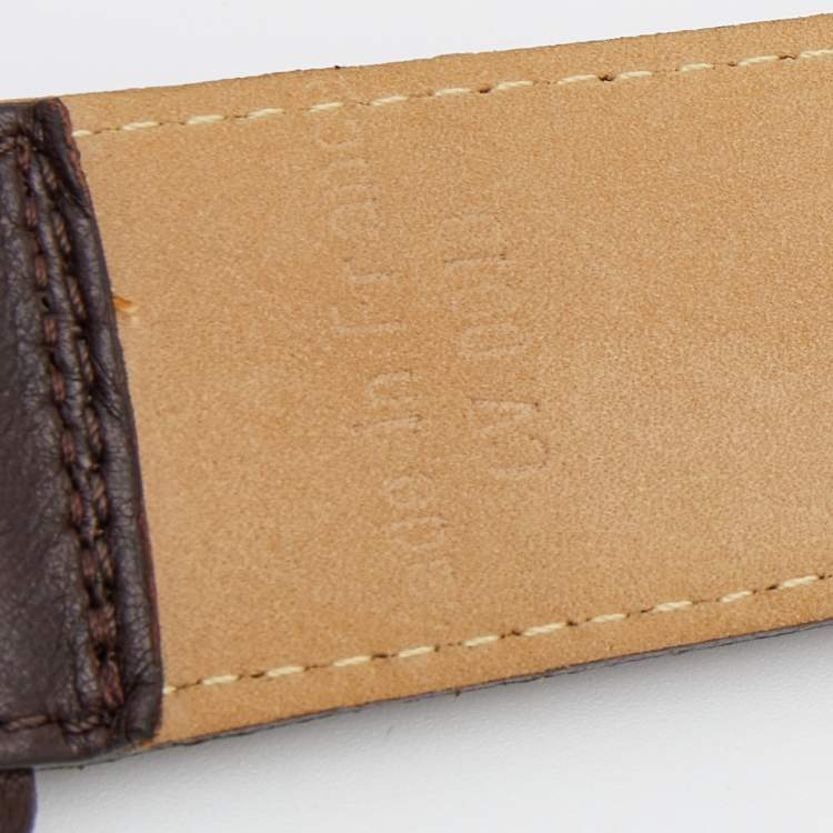 Pre Owned Givenchy Brown Leather Waist Belt M